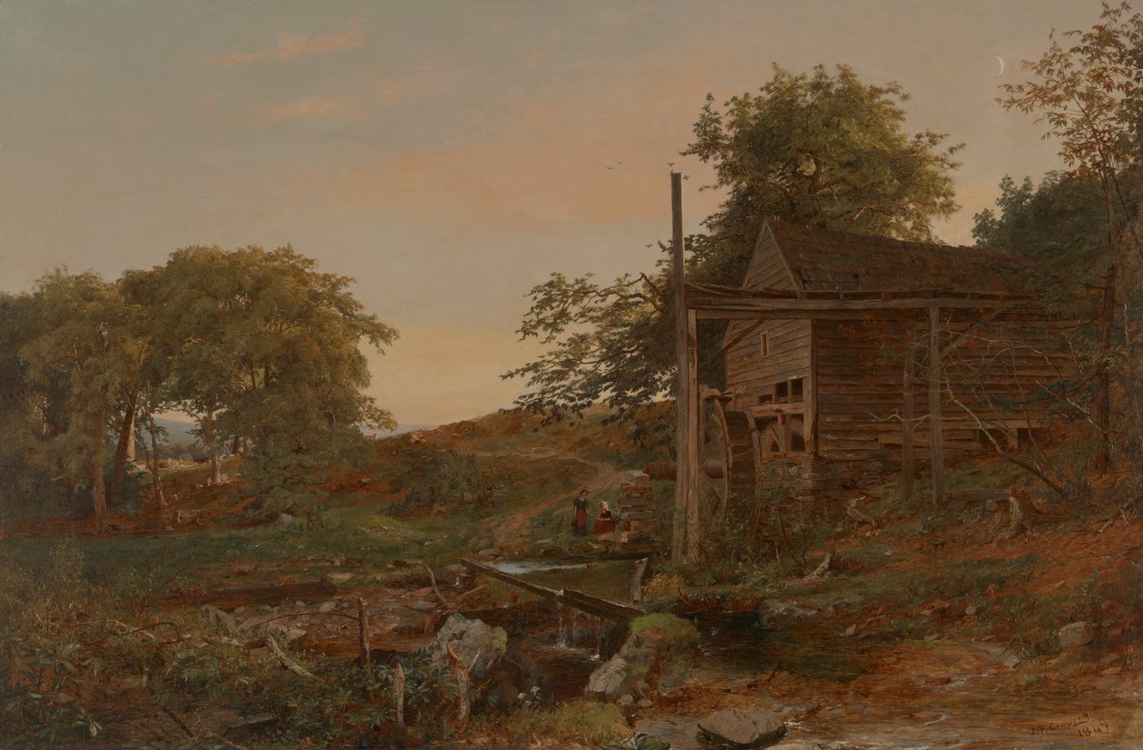 su değirmeni by Jasper Francis Cropsey