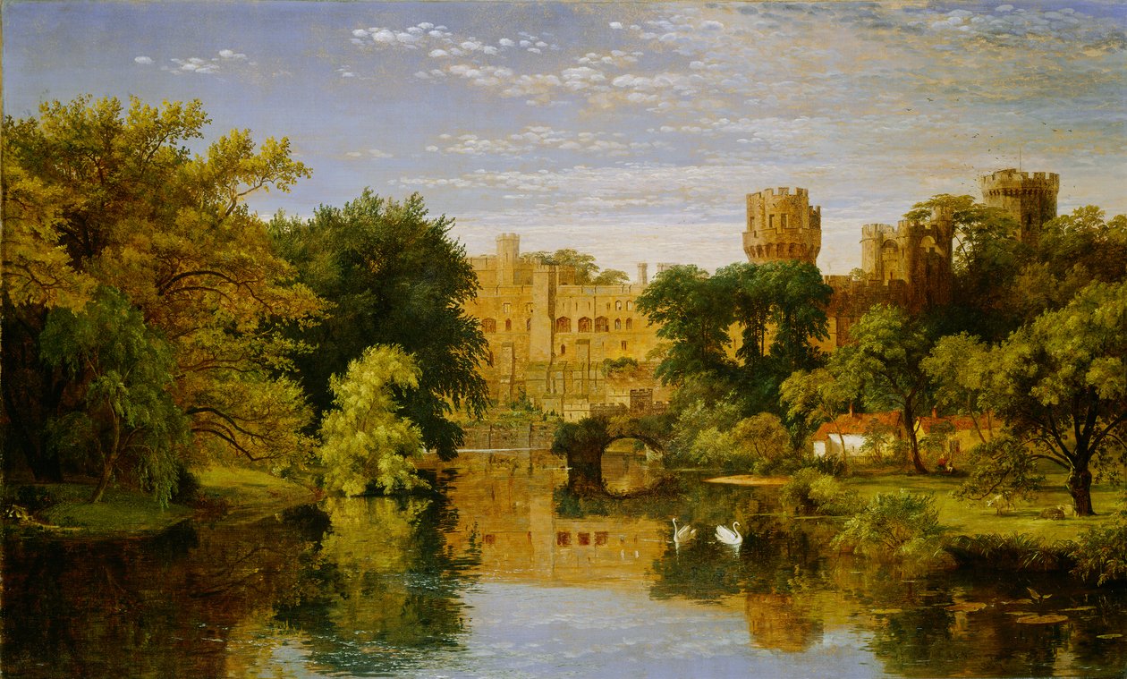 Warwick Kalesi, İngiltere, 1857 by Jasper Francis Cropsey