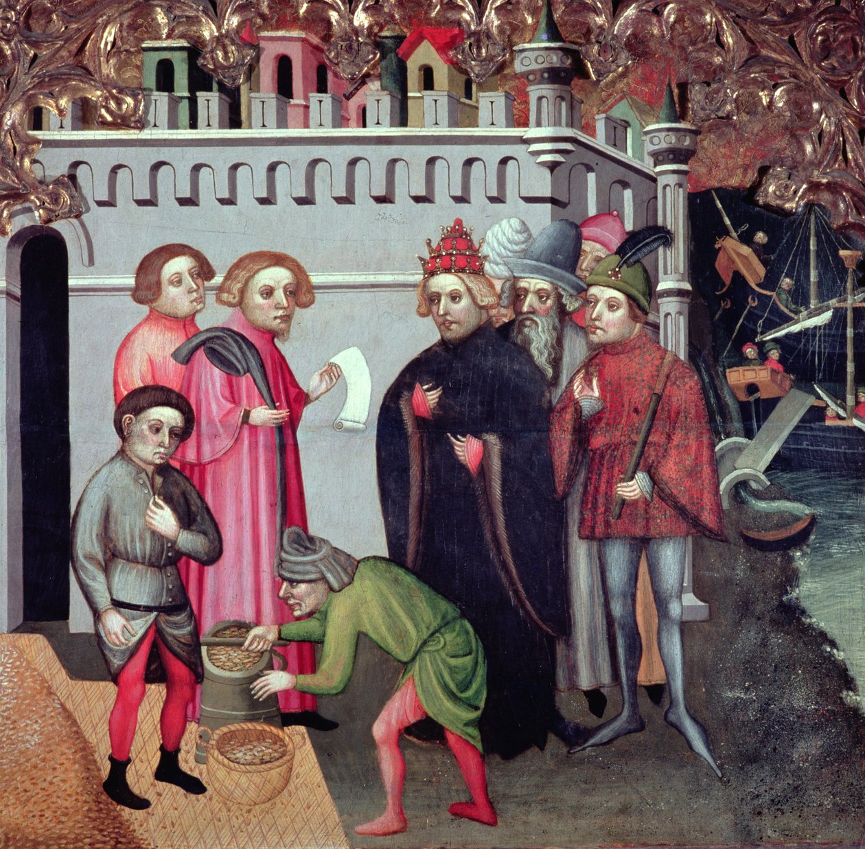 Bari Aziz Nikolaos altarpiece'inden buğdayın çoğaltılması by Jaume Cabrera