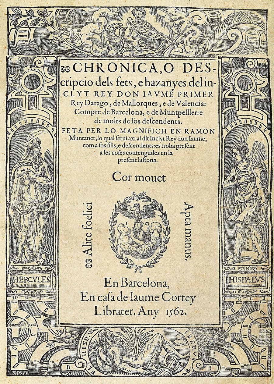 Ramon MUNTANER (1265-1336), Katalan askeri ve köşe yazarı. Barselona
