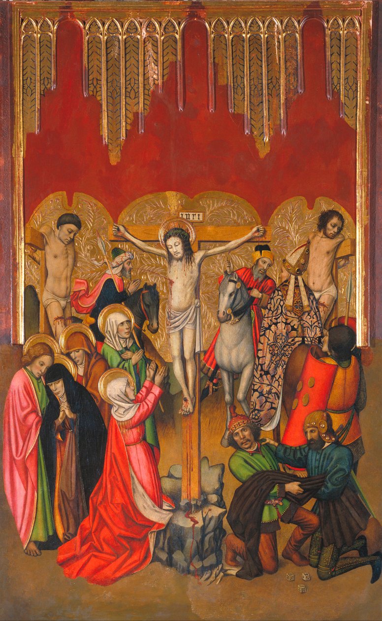 Calvary - Calvary - Tablo Jaume (Jaime) Huguet (1412-1492) - 1455-1460 - Panelde Tempera - 214,4x136 - Museu Nacional d