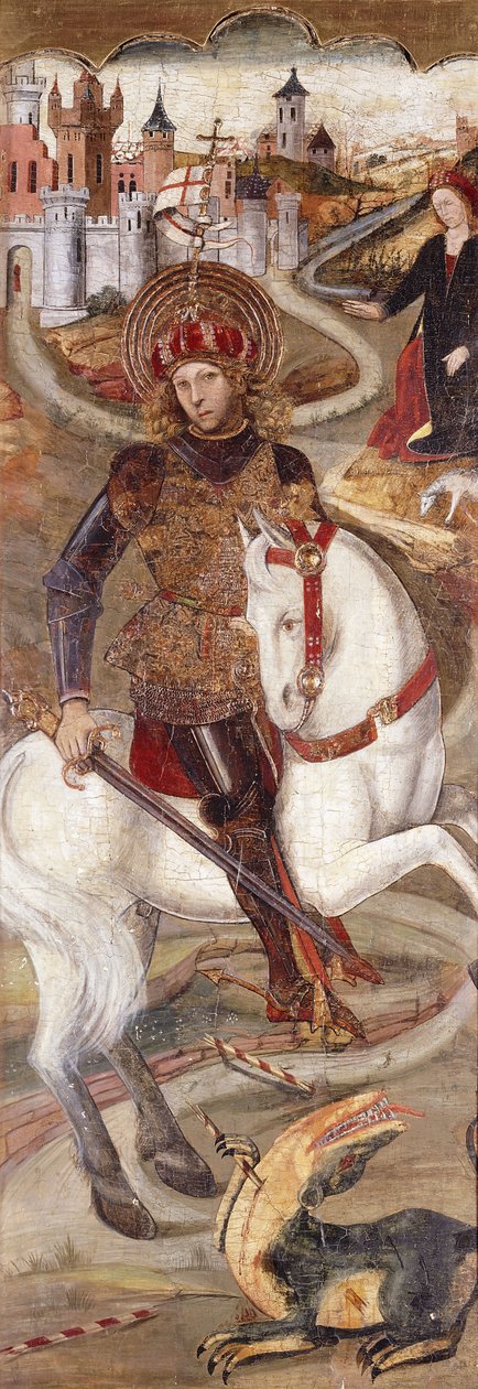 Aziz George ve Ejderha, by Jaume Huguet