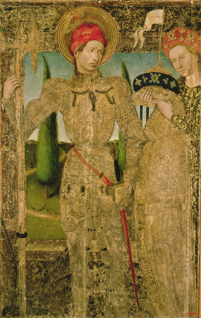 Aziz George ve Prenses, 1448 by Jaume Huguet