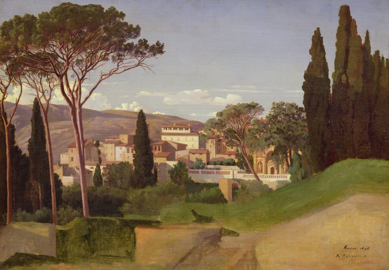 Bir Roma Villasının Görünümü, 1844 by Jean Achille Benouville