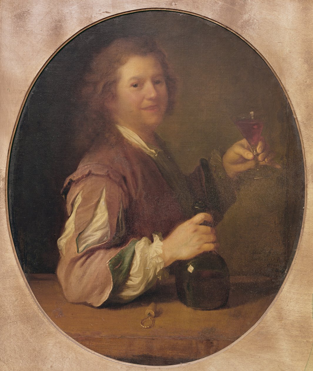 İçki içen sanatçının otoportresi, 1724 by Jean Alexis Grimou
