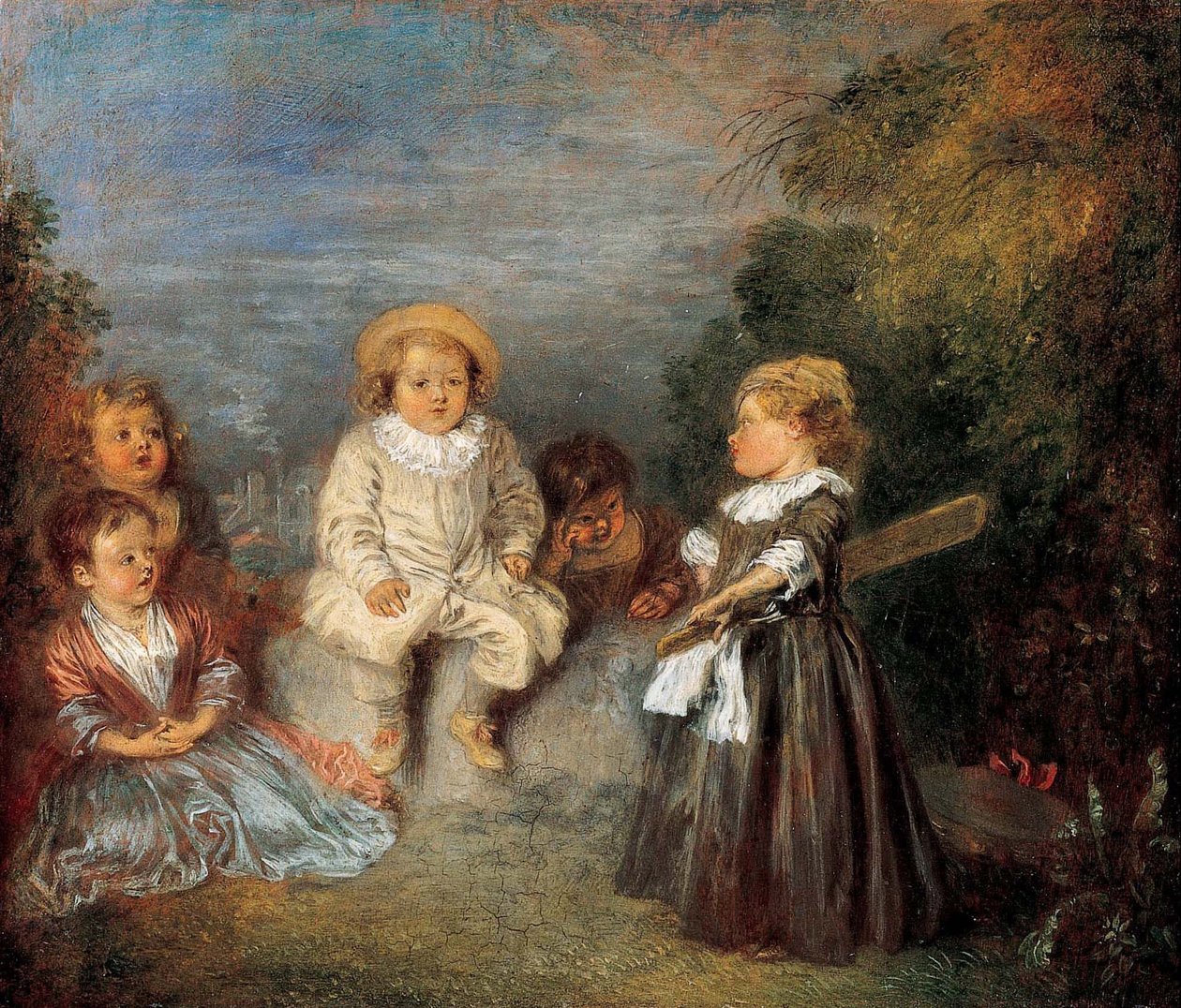 Heureux yaşı! Yaş (Mutlu Yaş! Altın Çağ) by Jean Antoine Watteau