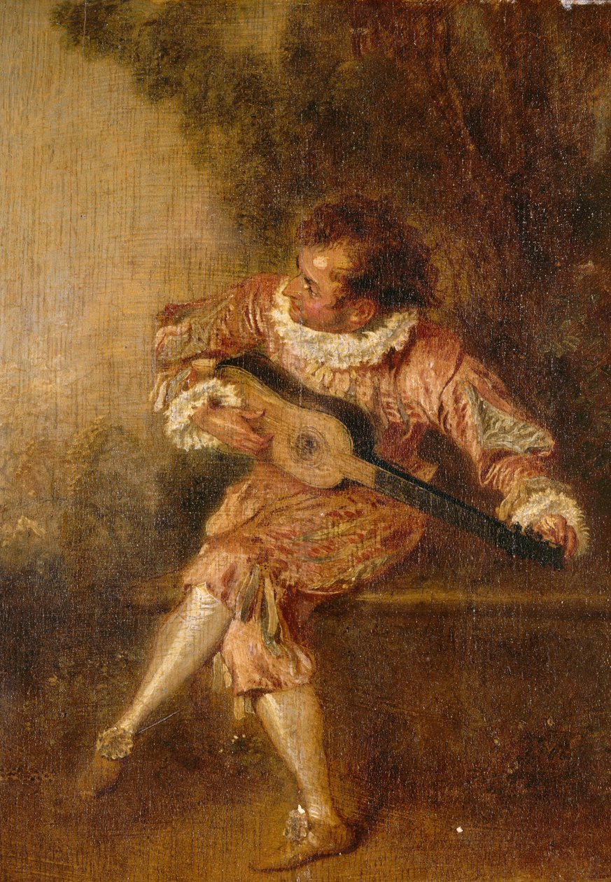 Serenat bağışçısı (Mezetin) by Jean Antoine Watteau