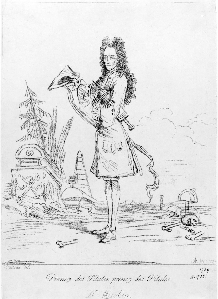 Hap al, hap al - Dr. Misabin, 1739 by Jean Antoine Watteau