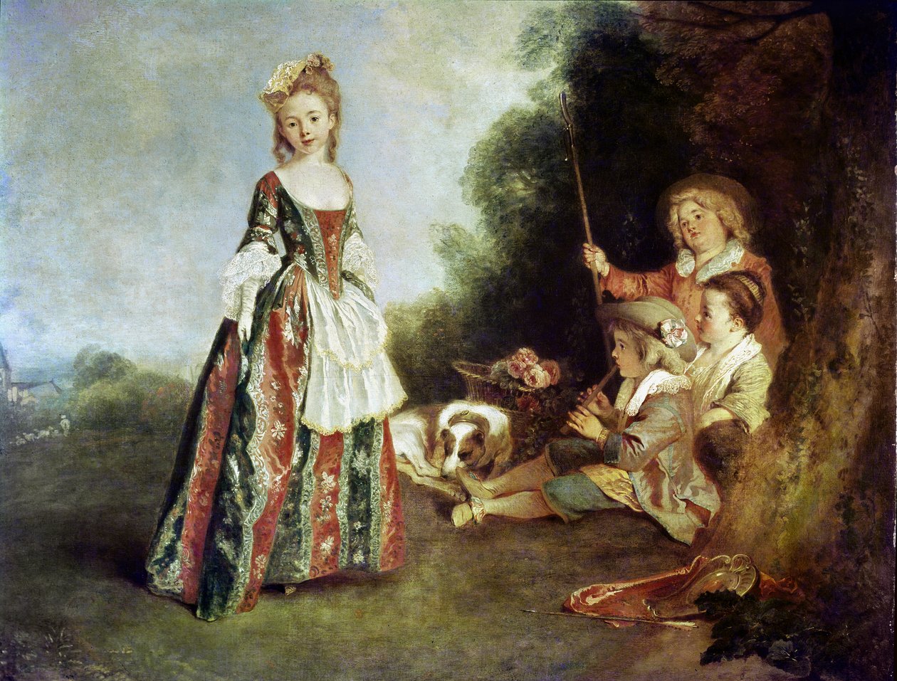 Dans veya İris, 1719-20 by Jean Antoine Watteau