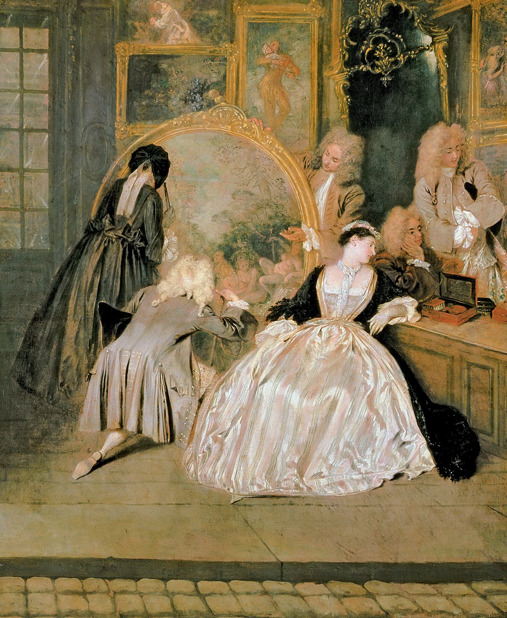 Gersaint Dükkan Tabelası, 1721 (30793 detayı) by Jean Antoine Watteau