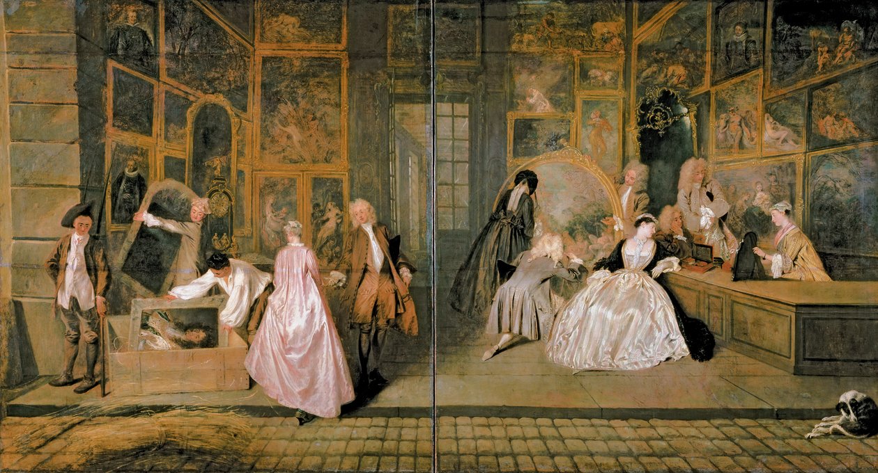 Gersaint Dükkan Tabelası, 1721 by Jean Antoine Watteau