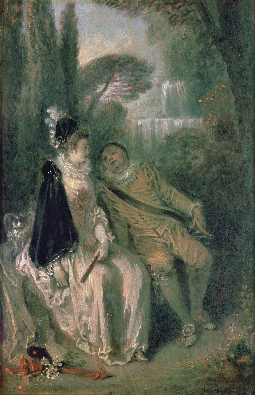 ದಿ ಗ್ರೇಸ್‌ಫುಲ್ ರೆಸ್ಟ್, c.1713 ಟರ್ಕ್ by Jean Antoine Watteau