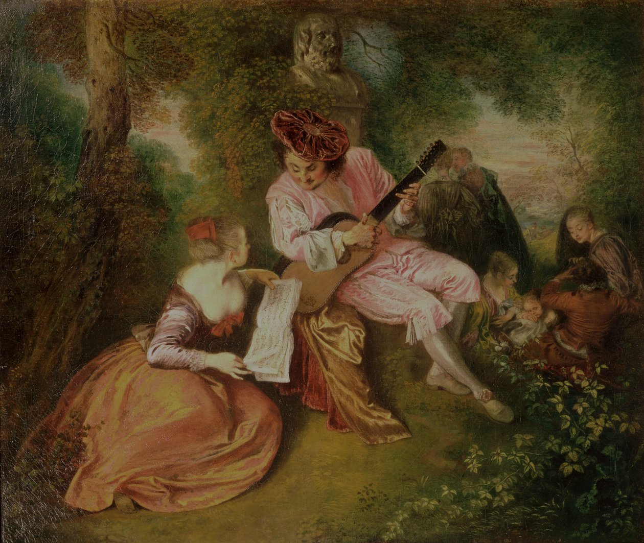 Aşkın Terazisi, 1715-18 by Jean Antoine Watteau