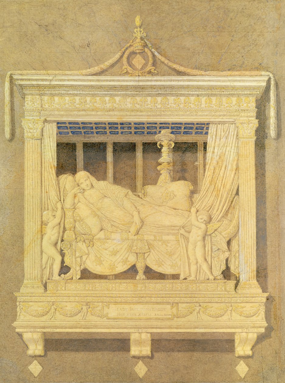 Sjómenn dunda sér við eða kíkja í Long Room, 1825 by Jean Auguste Dominique Ingres
