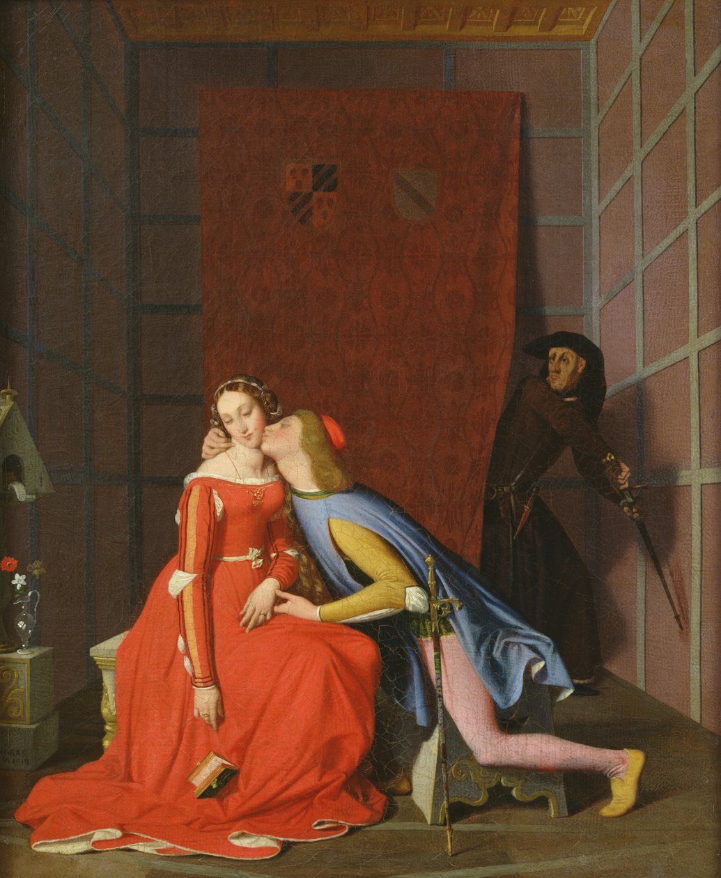 Francesca da Rimini ve Paolo Malatesta, 1819 by Jean Auguste Dominique Ingres