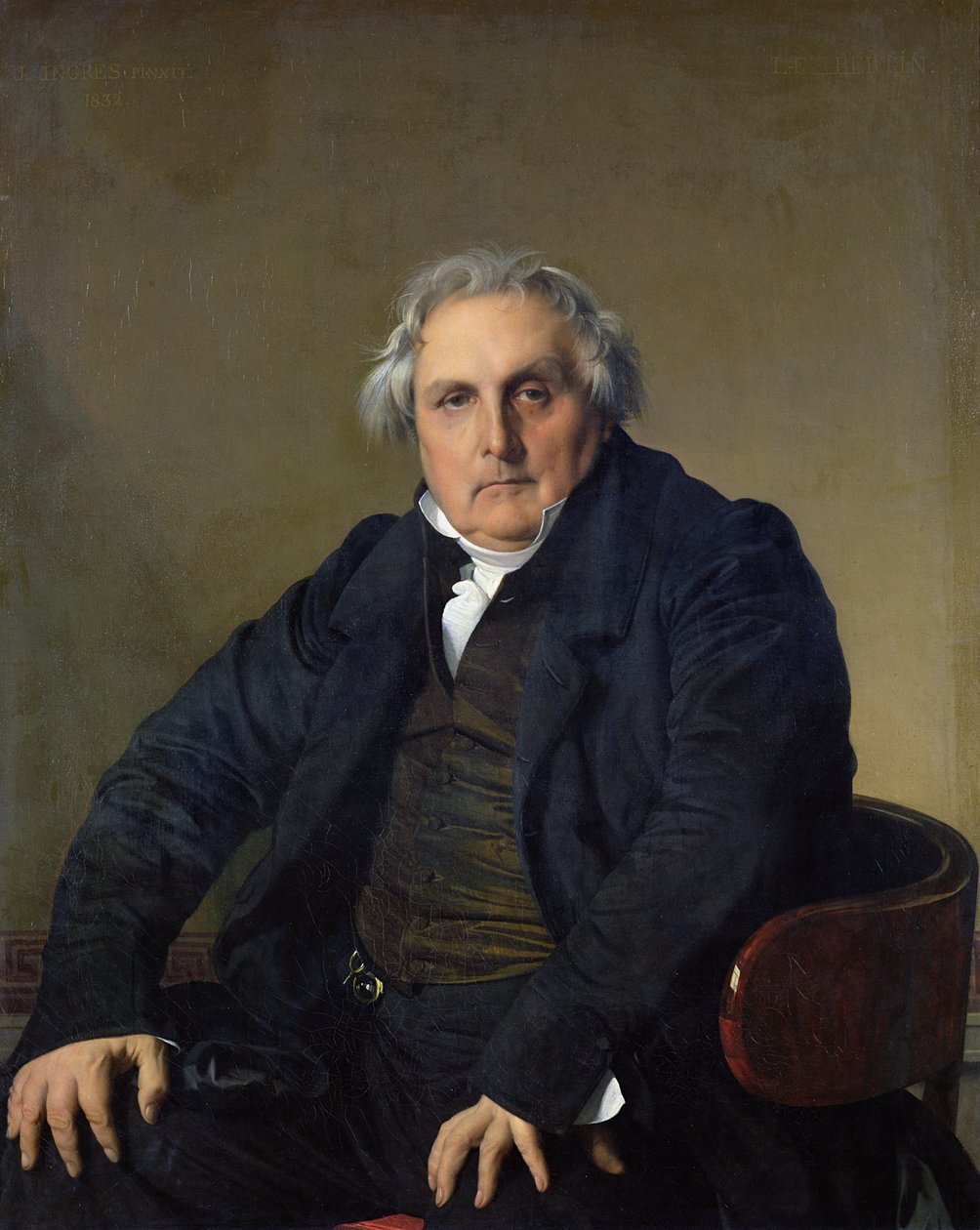 Louis-Francois Bertin (1766-1841) 1832 by Jean Auguste Dominique Ingres