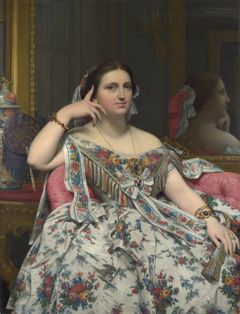 Madam Moitessier, 1856 by Jean Auguste Dominique Ingres