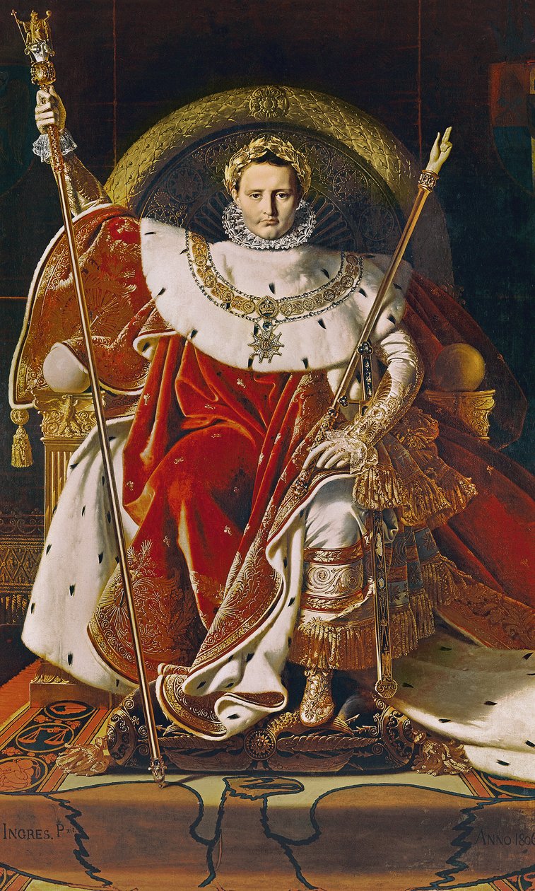 Napolyon I (1769-1821), İmparatorluk Tahtında, 1806 by Jean Auguste Dominique Ingres