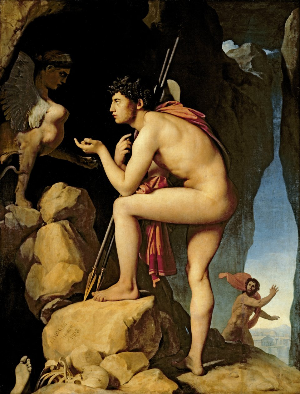 Oidipus ve Sfenks, 1808 by Jean Auguste Dominique Ingres