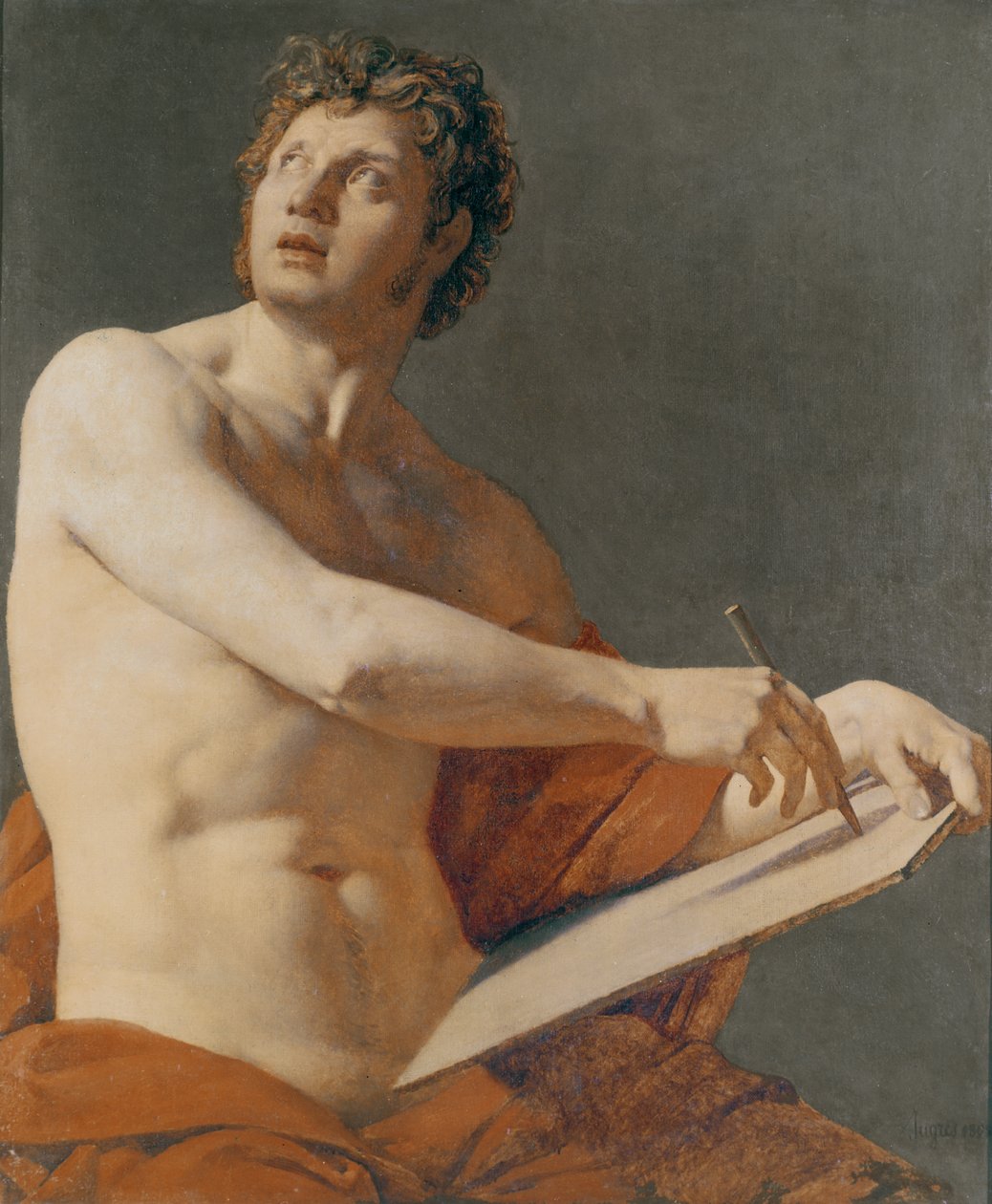Portre çalışması by Jean Auguste Dominique Ingres
