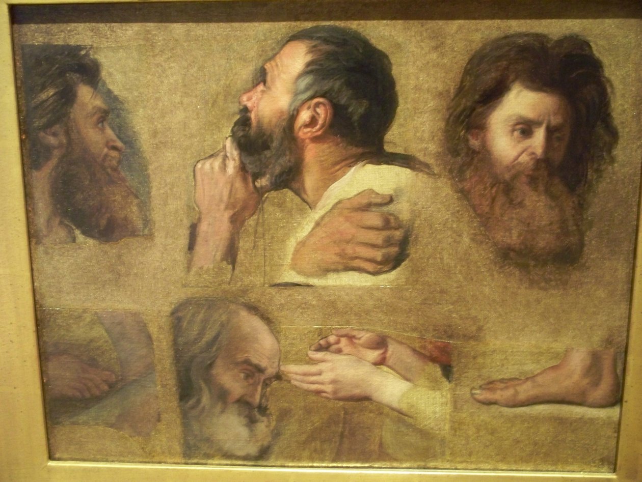 Doktorlar Arasında İsa için Çalışmalar by Jean Auguste Dominique Ingres