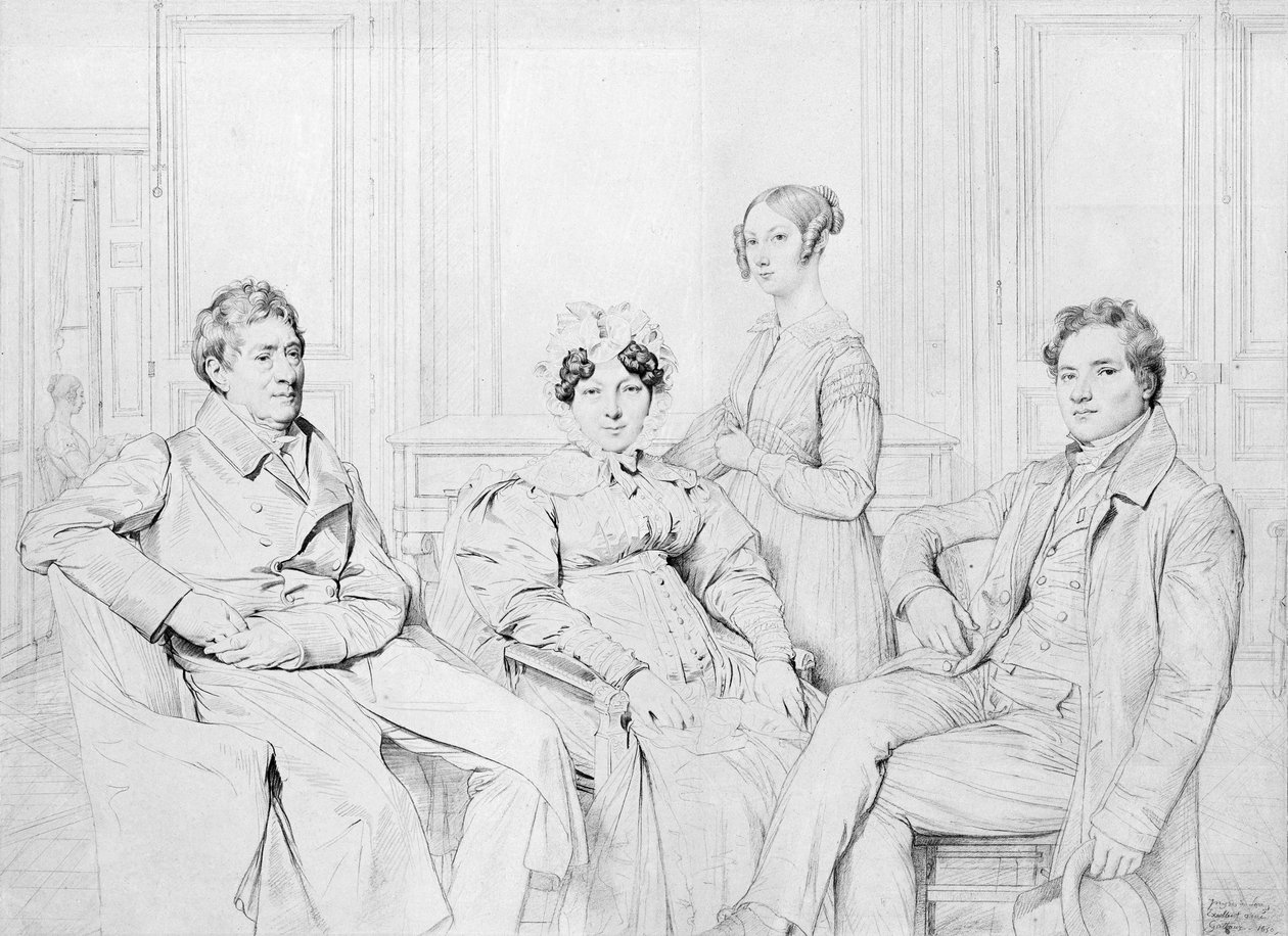 Gatteaux Ailesi by Jean Auguste Dominique Ingres