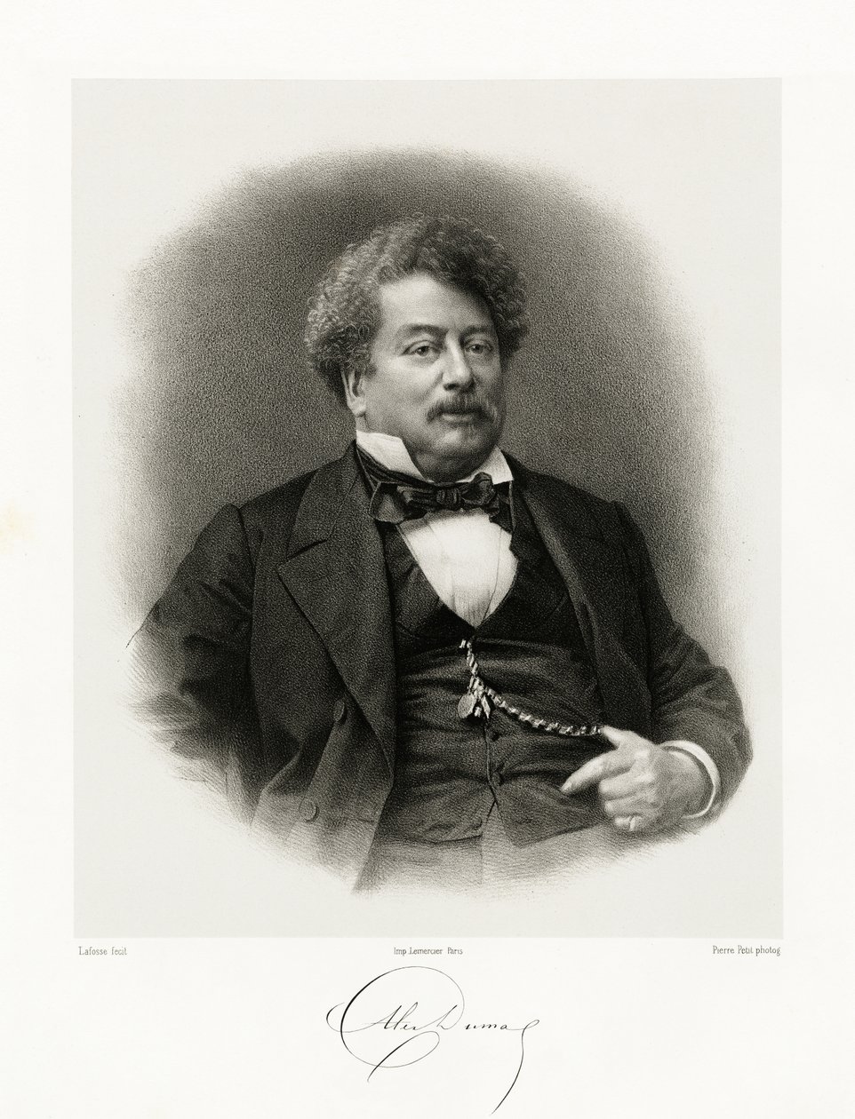 Alexandre Dumas, 1865-66 by Jean Baptiste Adolphe Lafosse
