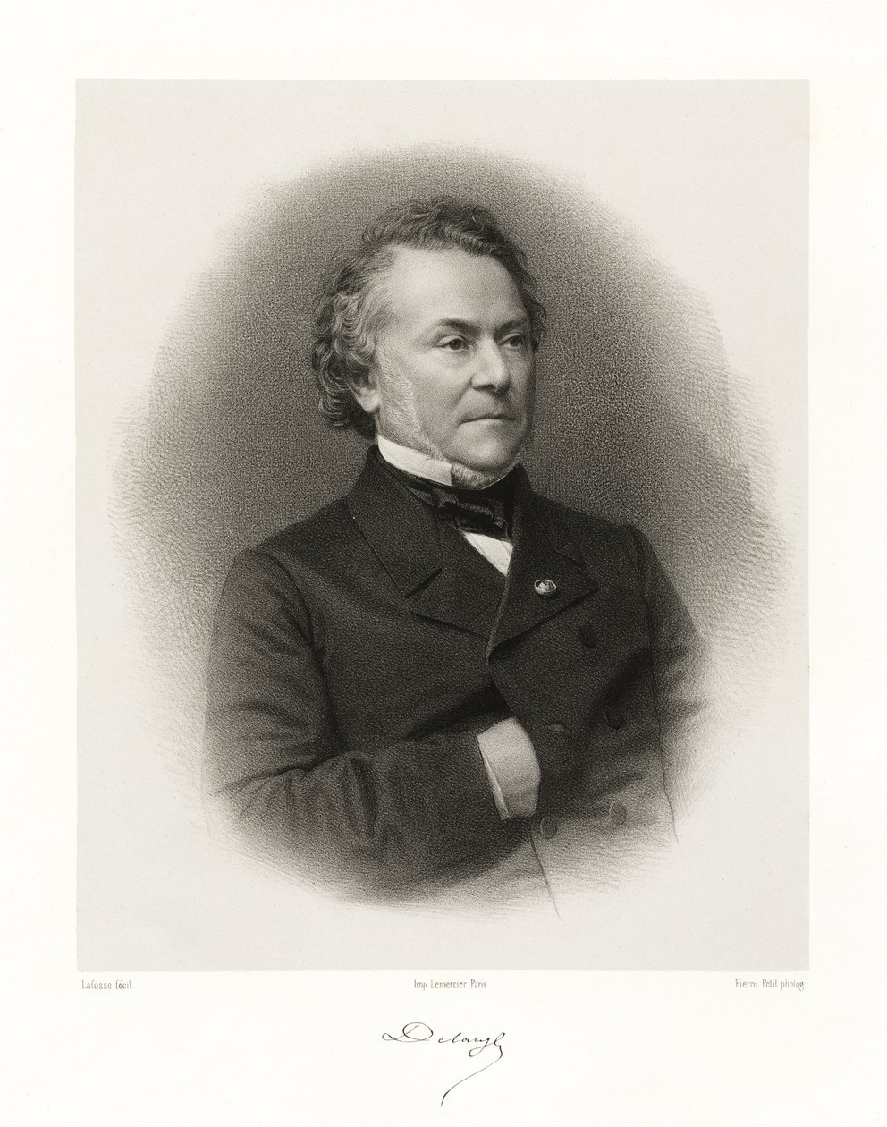 Claude Alphonse Delangle, 1865-66 by Jean Baptiste Adolphe Lafosse
