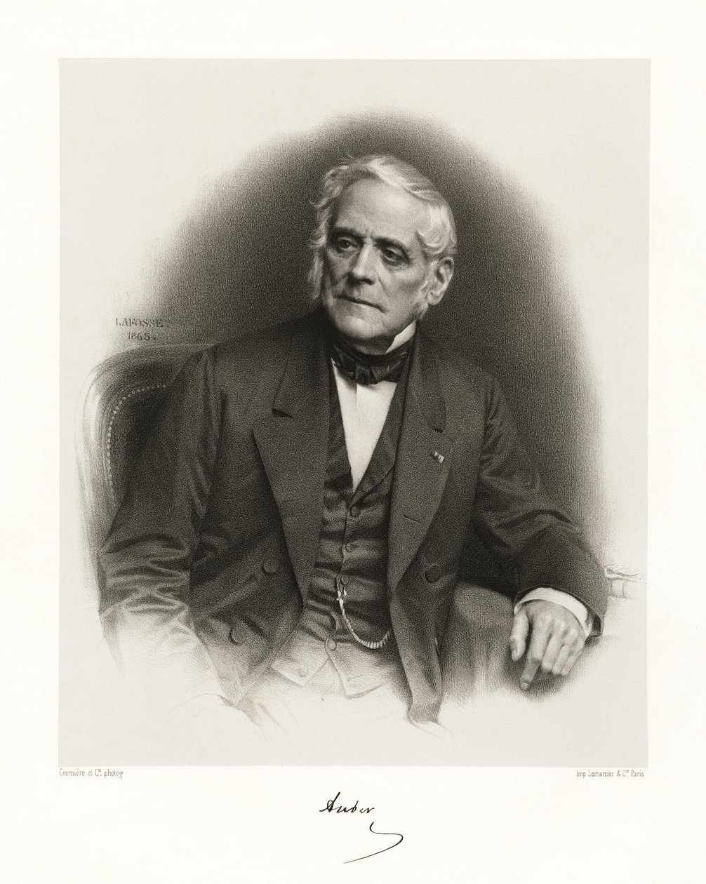 Daniel François Esprit Auber, 1865-66 by Jean Baptiste Adolphe Lafosse