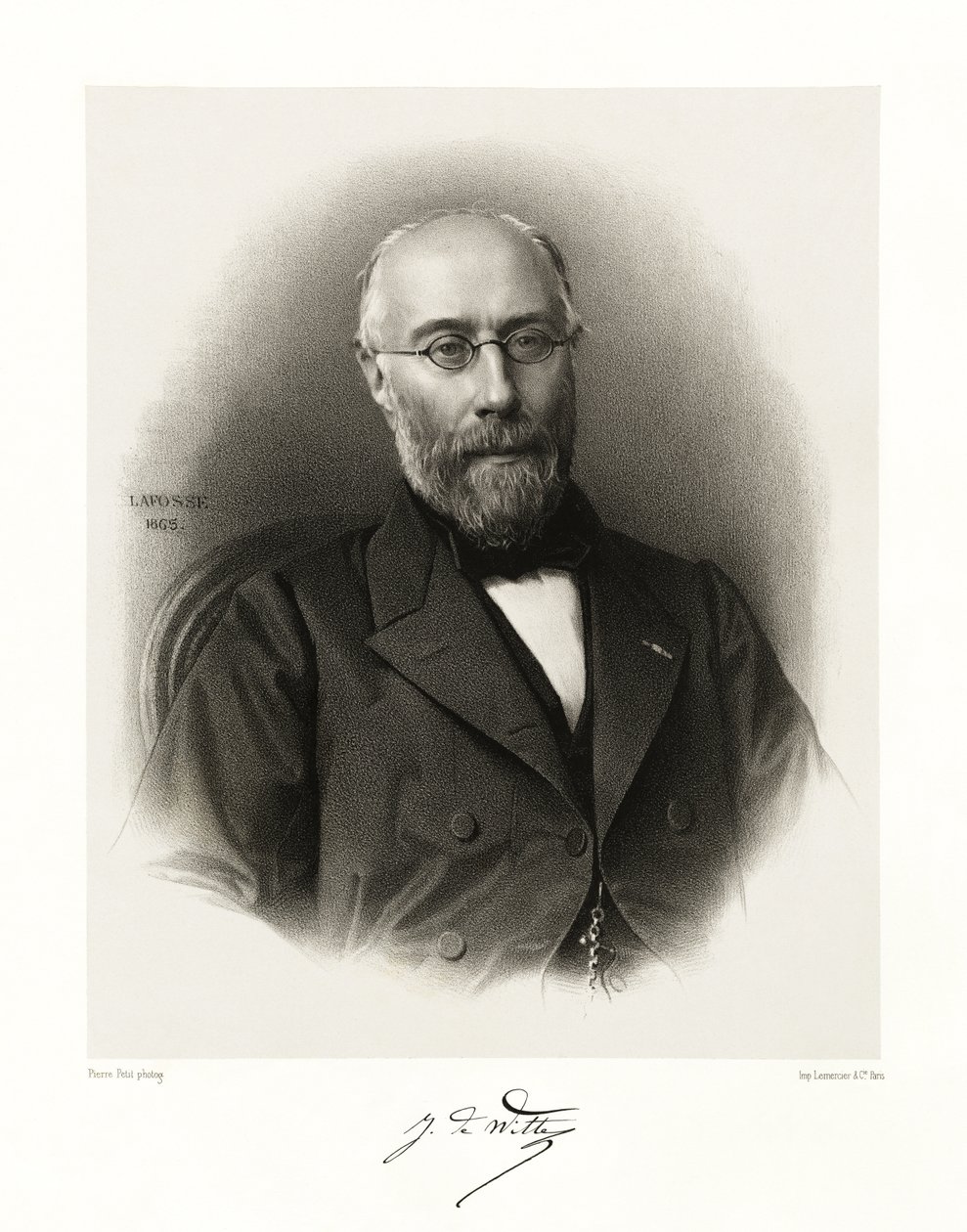 Jean Joseph Antoine Marie, Baron de Witte, 1865-66 by Jean Baptiste Adolphe Lafosse