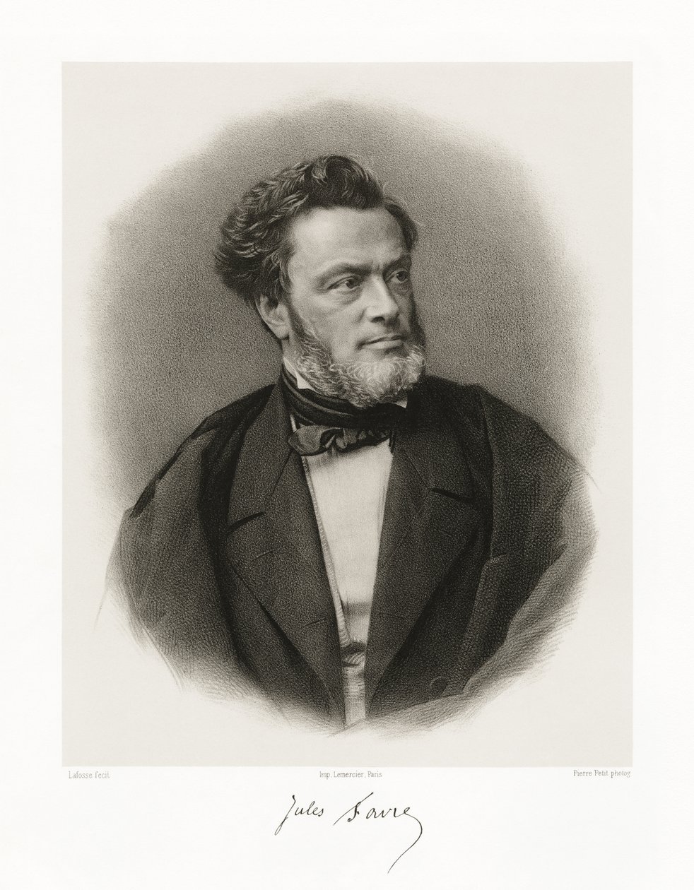 Jules Claude Gabriel Favre, 1865-66 by Jean Baptiste Adolphe Lafosse