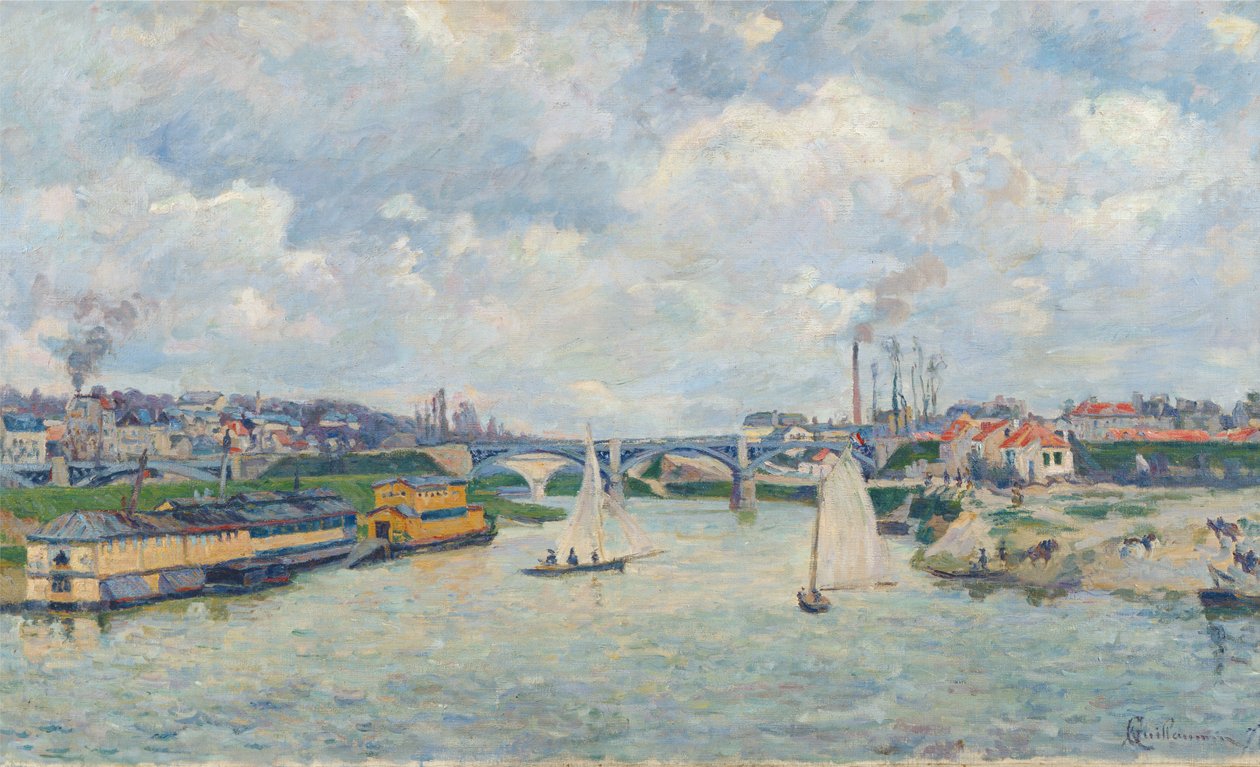 Charenton Limanı, 1878 by Jean Baptiste Armand Guillaumin