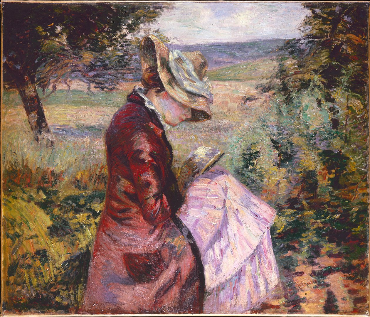 Madam Guillaumin okuması, 1887 dolayları by Jean Baptiste Armand Guillaumin