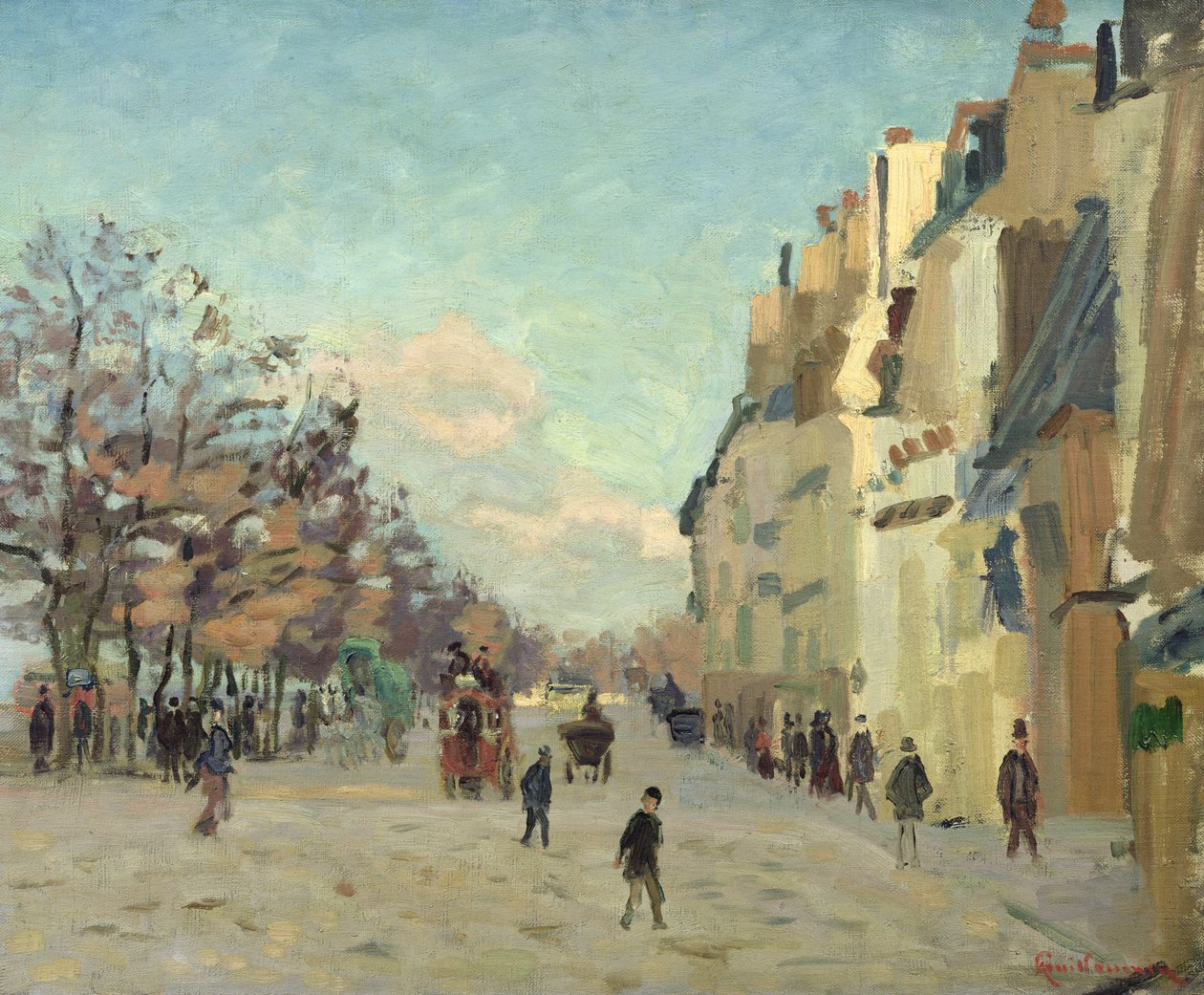 Paris, Quai de Bercy, Kar Etkisi, c.1873-74 by Jean Baptiste Armand Guillaumin