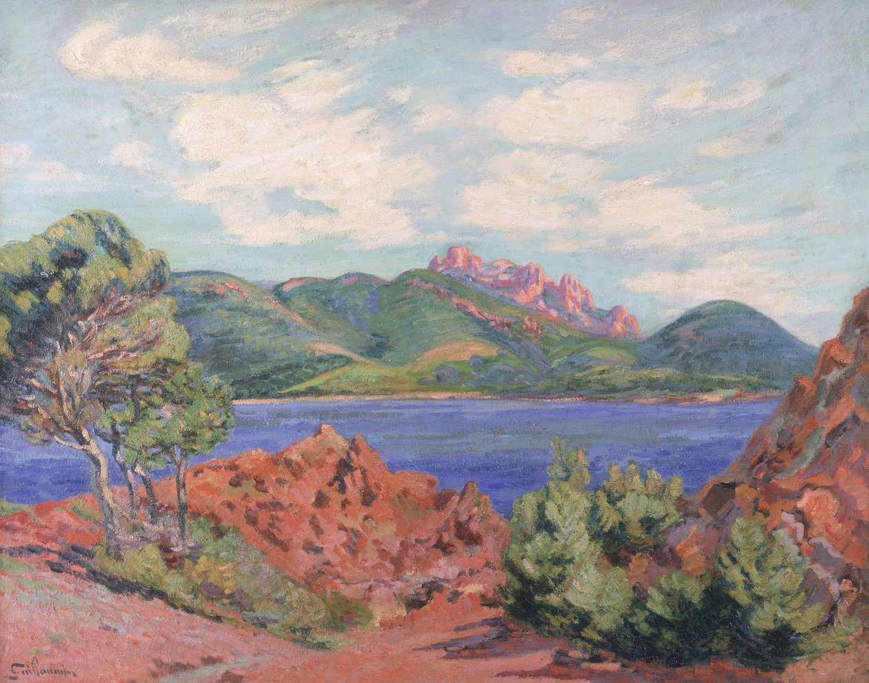 Agay Körfezi, c.1905 by Jean Baptiste Armand Guillaumin