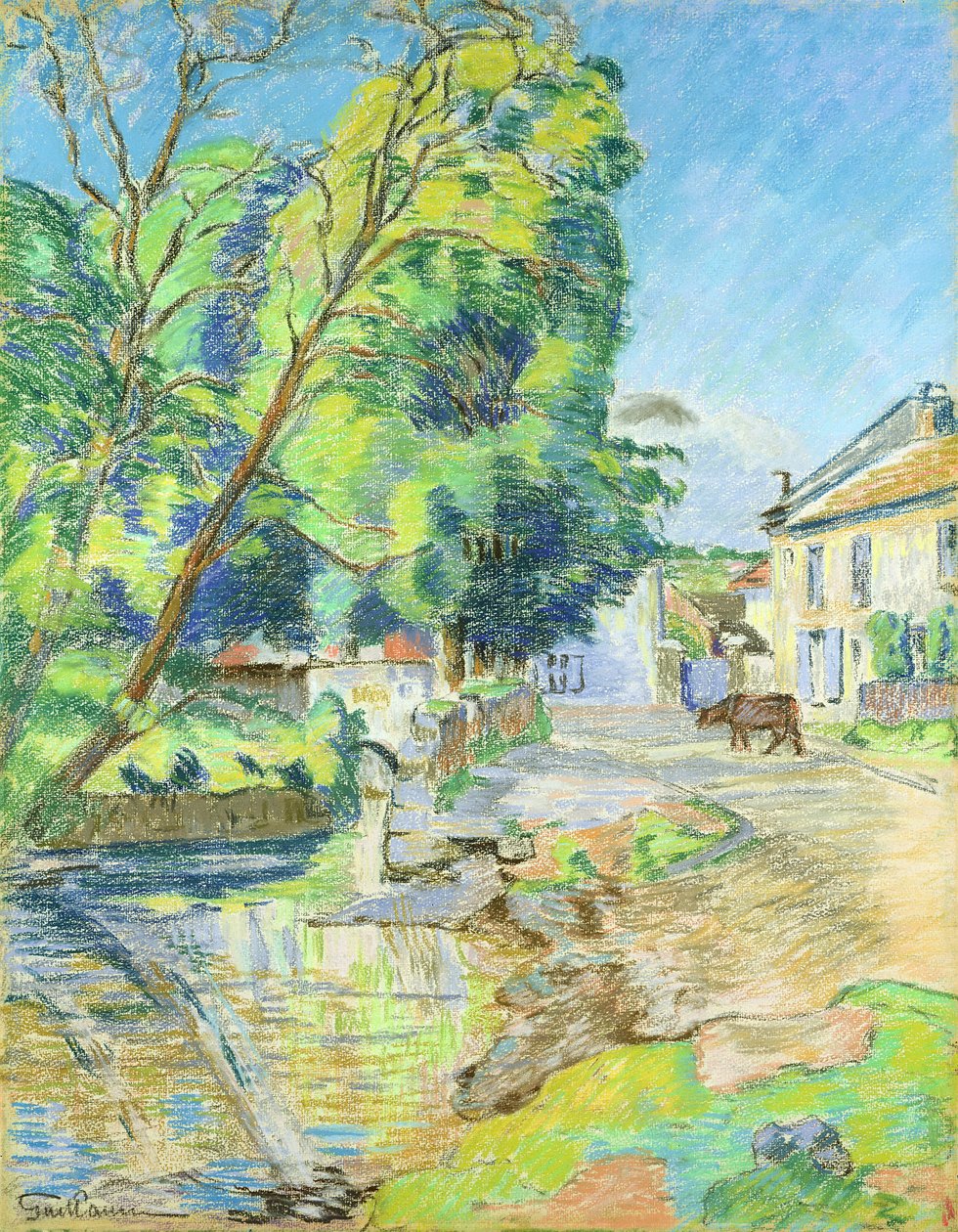 Köy (kağıt üzerinde pastel) by Jean Baptiste Armand Guillaumin