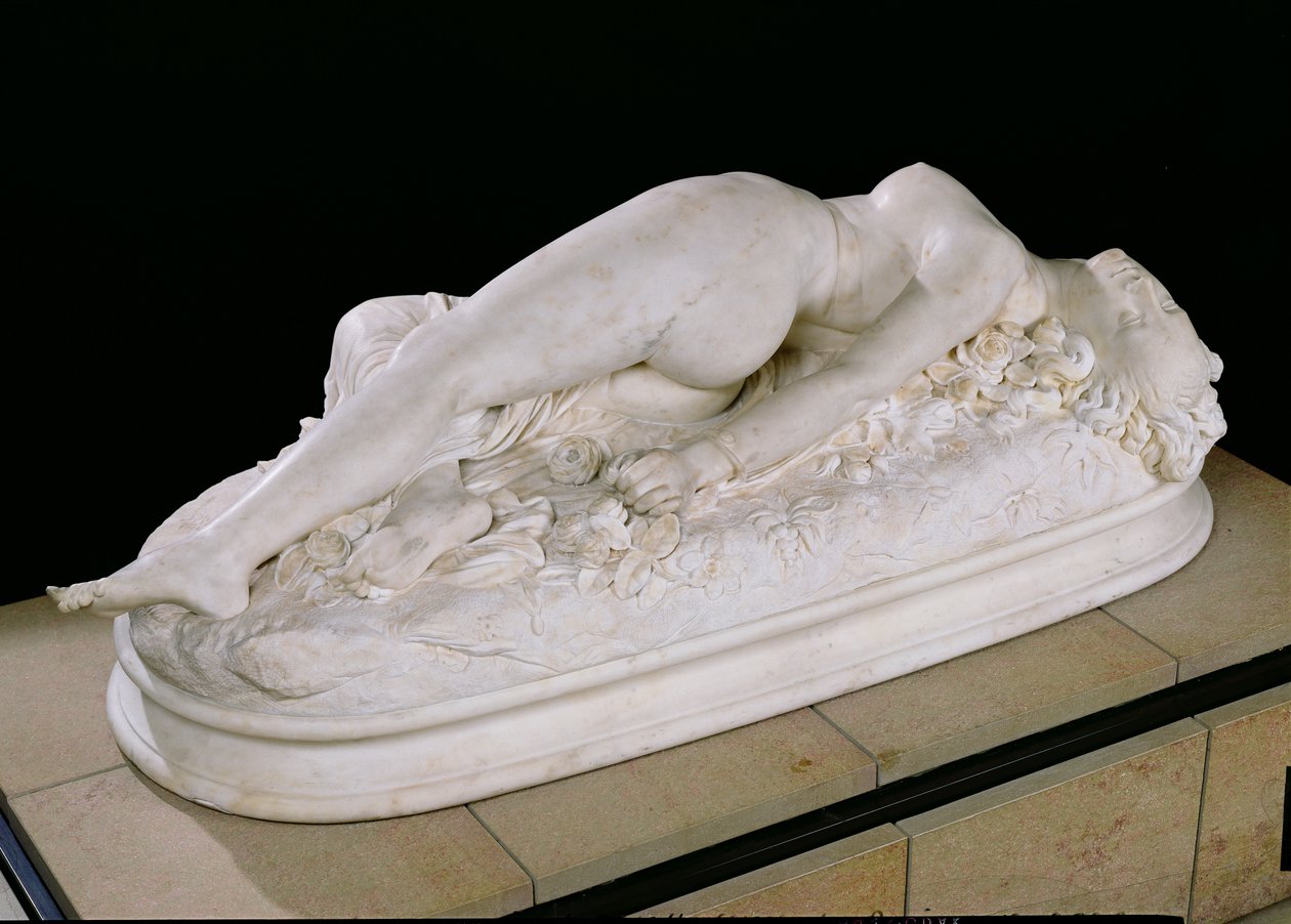 Yılan Tarafından Sokulan Kadın, 1847 (mermer) by Jean Baptiste Auguste Clesinger