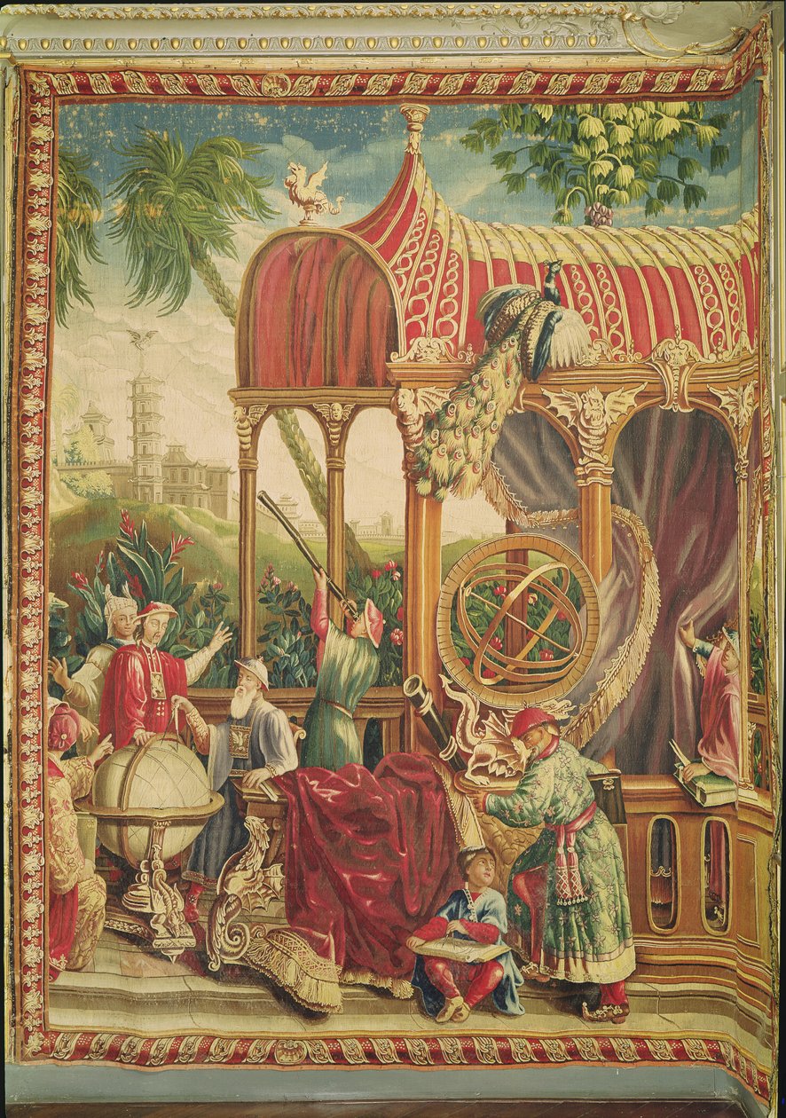 Gökbilimciler, Beauvais Atölyesi, 1711 (goblen) by Jean Baptiste Belin de Fontenay