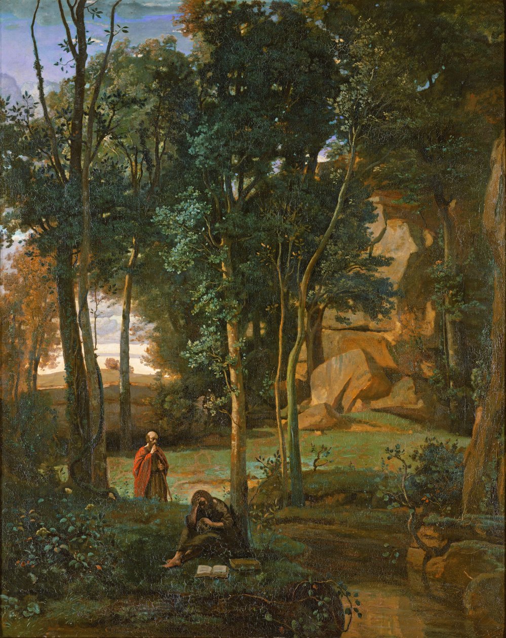 Bir gladyatör maskesinin detayı 131545 bronz detayı by Jean Baptiste Camille Corot