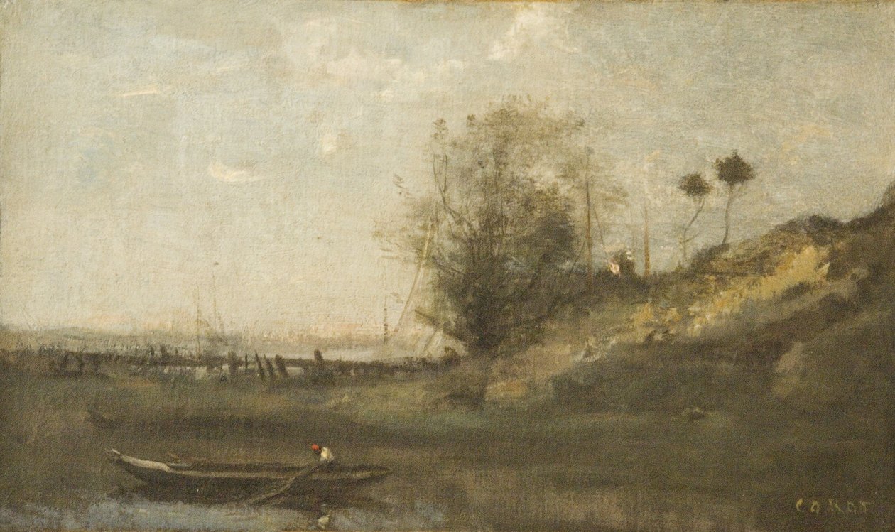 Norman hissesi by Jean Baptiste Camille Corot
