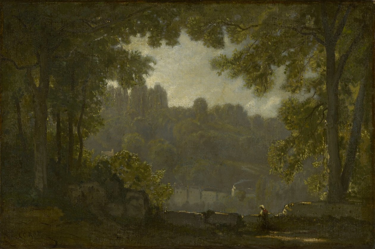 Orman Manzarası by Jean Baptiste Camille Corot
