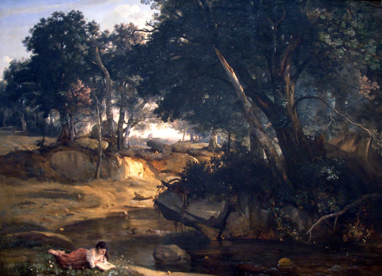 Fontainebleau Ormanı by Jean Baptiste Camille Corot