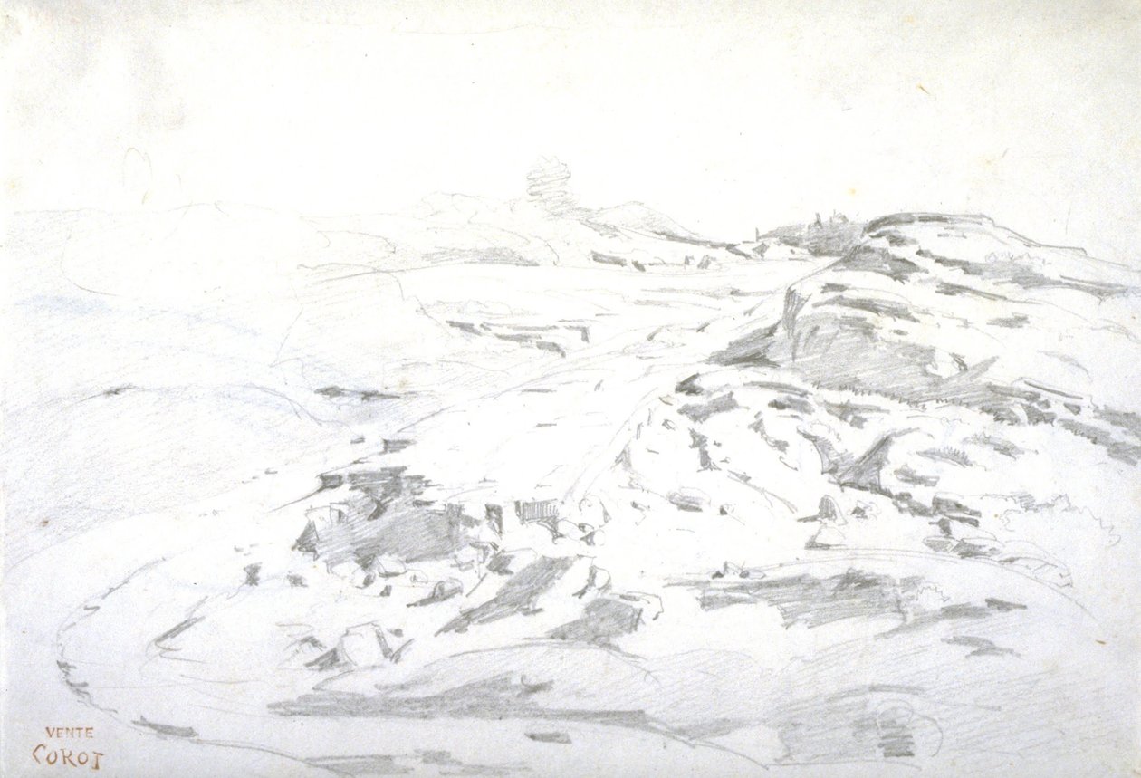 Peyzaj Çalışmaları, İtalya by Jean Baptiste Camille Corot