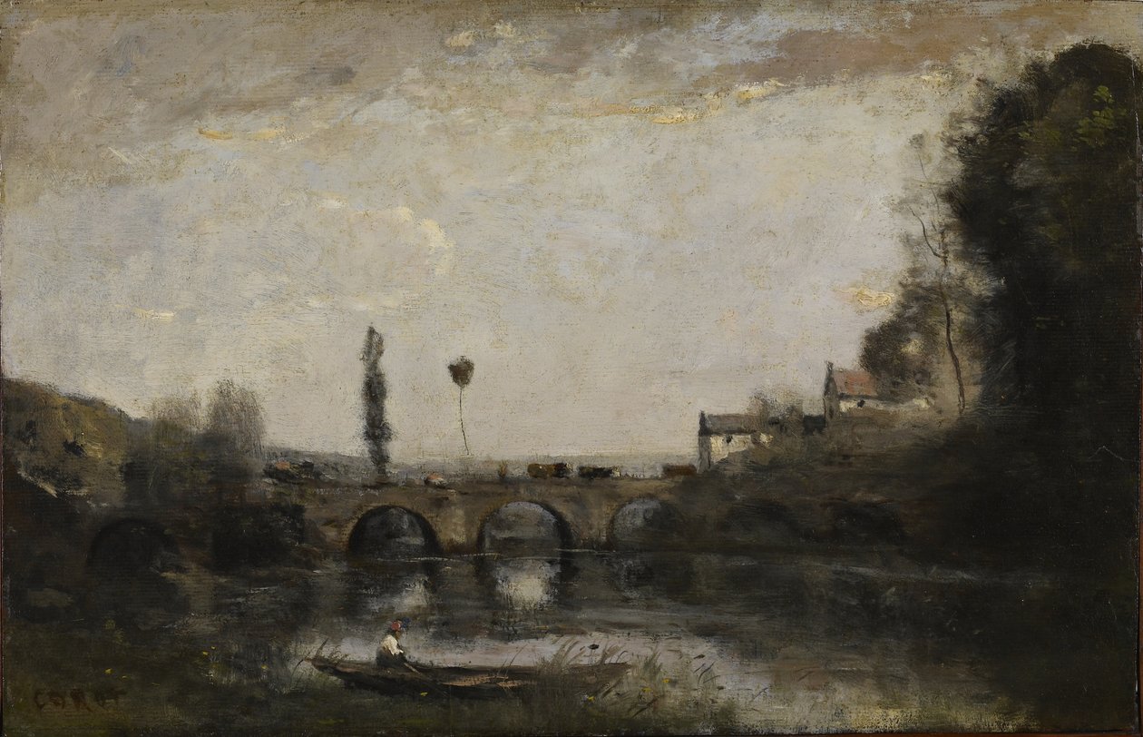 Köprülü Manzara by Jean Baptiste Camille Corot