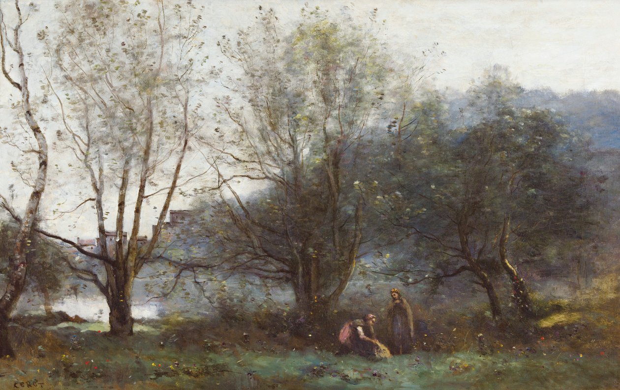 Avray şehir göletleri by Jean Baptiste Camille Corot
