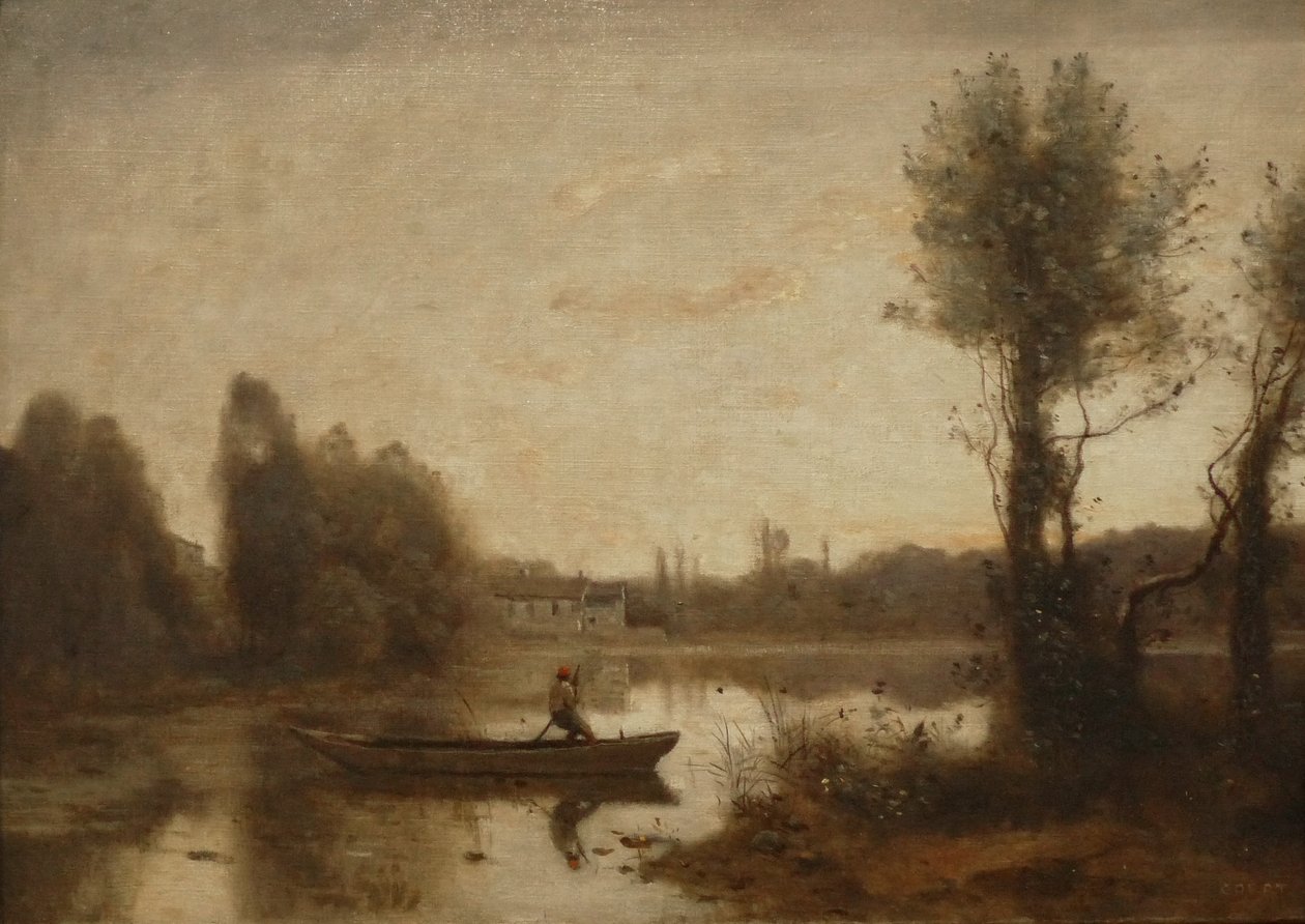 Ville dAvray gölü by Jean Baptiste Camille Corot