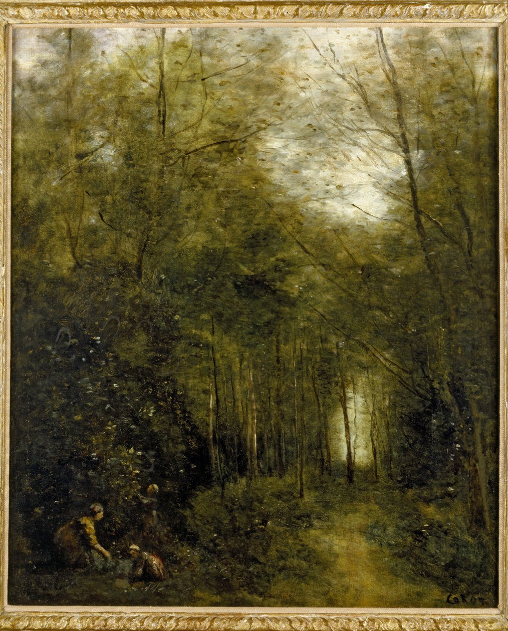 Montfermeuil, Ormandaki Dere, 1867 by Jean Baptiste Camille Corot