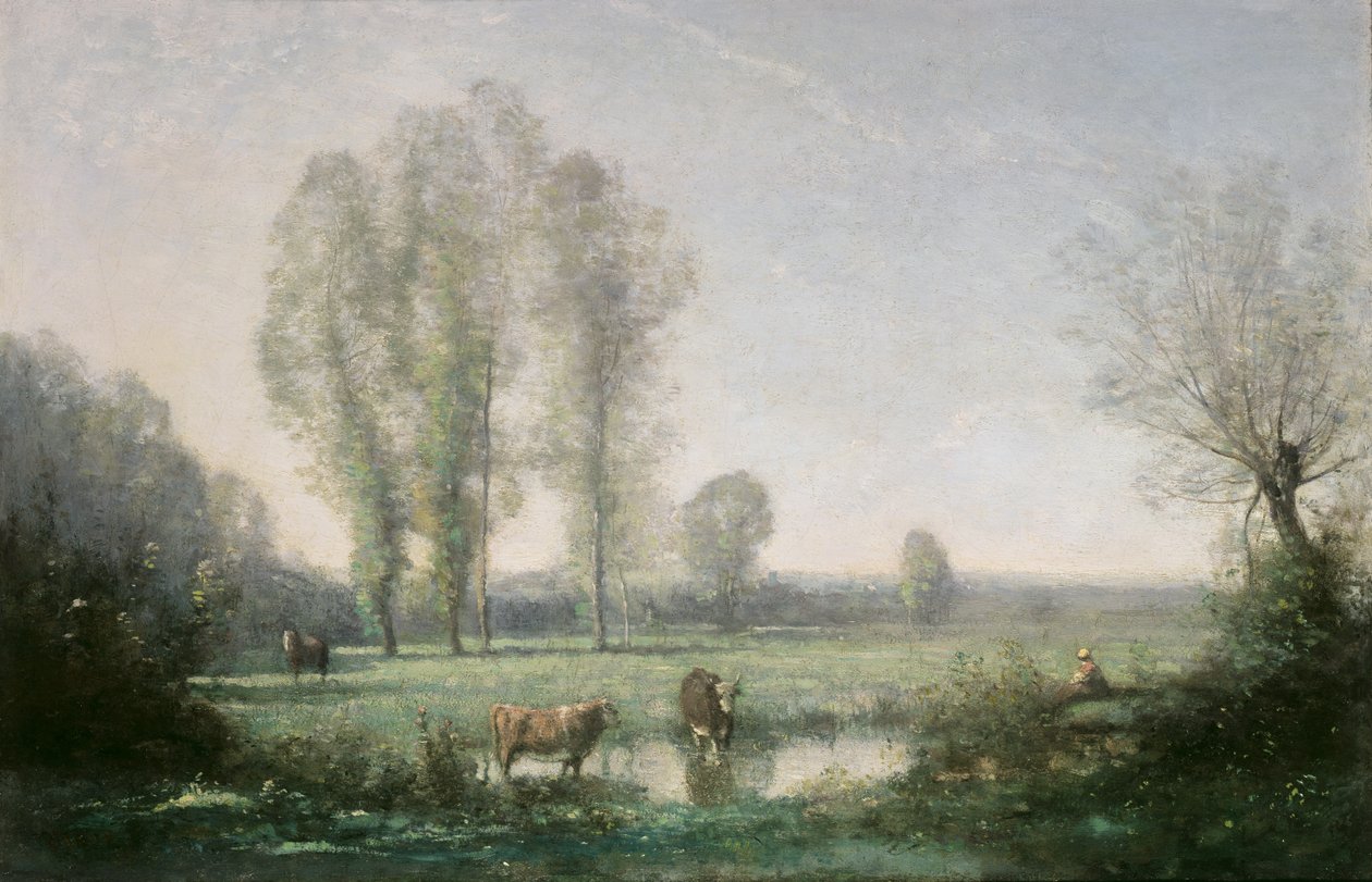 Sabah sisi, 1860 by Jean Baptiste Camille Corot