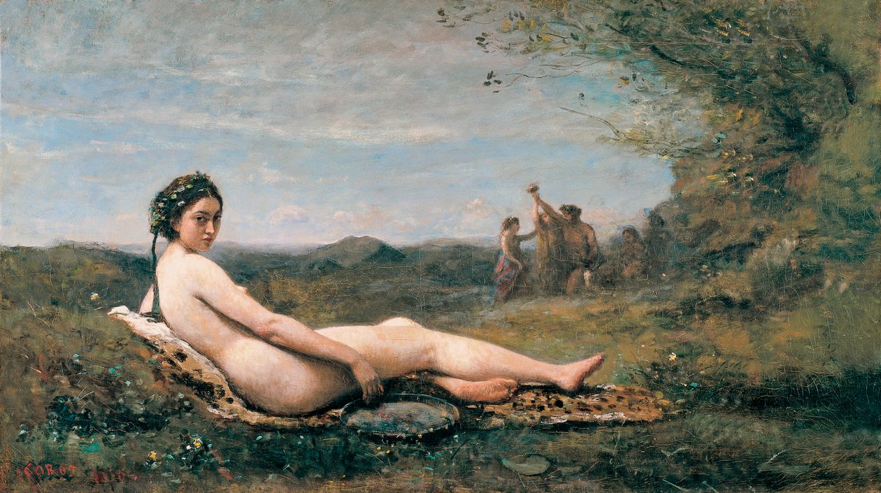 Dinlenmek, 1860 by Jean Baptiste Camille Corot