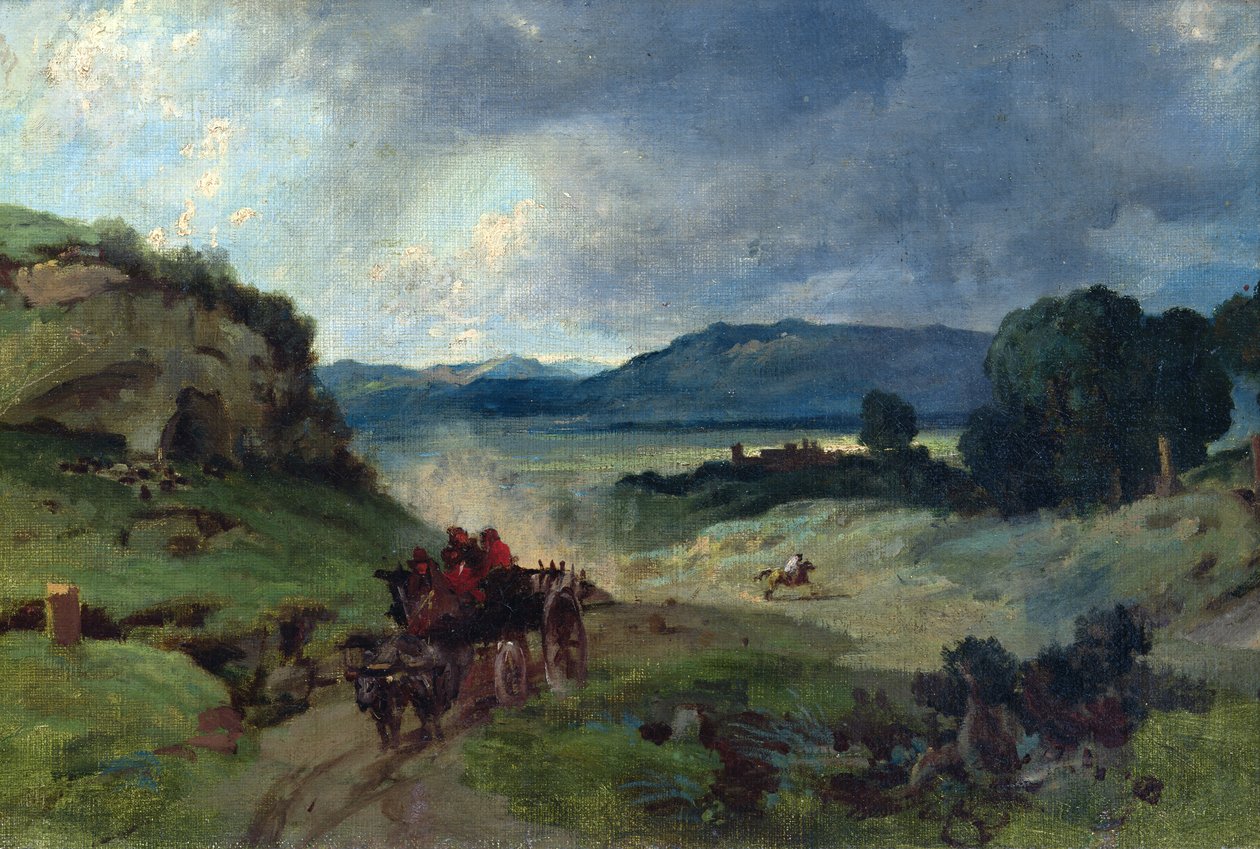 Roma Manzarası, 1827 by Jean Baptiste Camille Corot